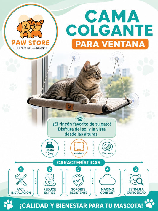 Cama colgante para gato