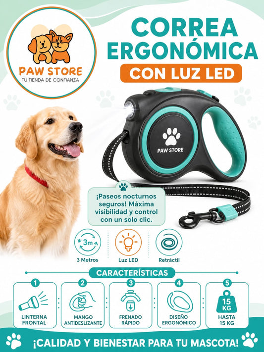 Correa Ergonomica Con Luz Para Mascotas