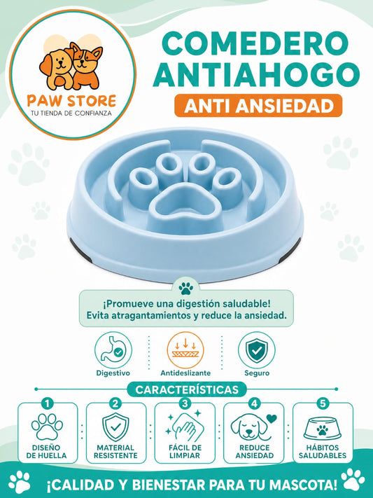 Comedero antiahogo mascotas